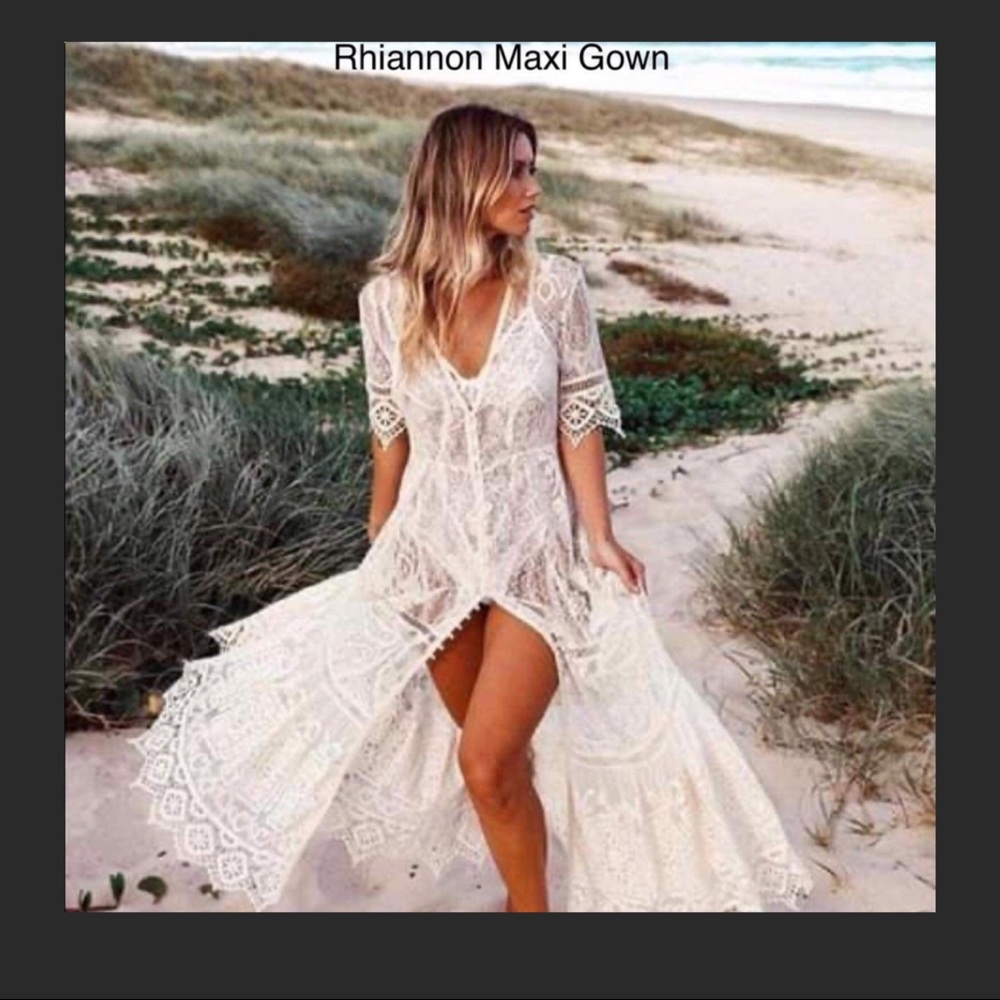 Spell Rhiannon Maxi Gown EUC with slip